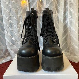 Current Mood Reality Bytes Chunky Platform Boots